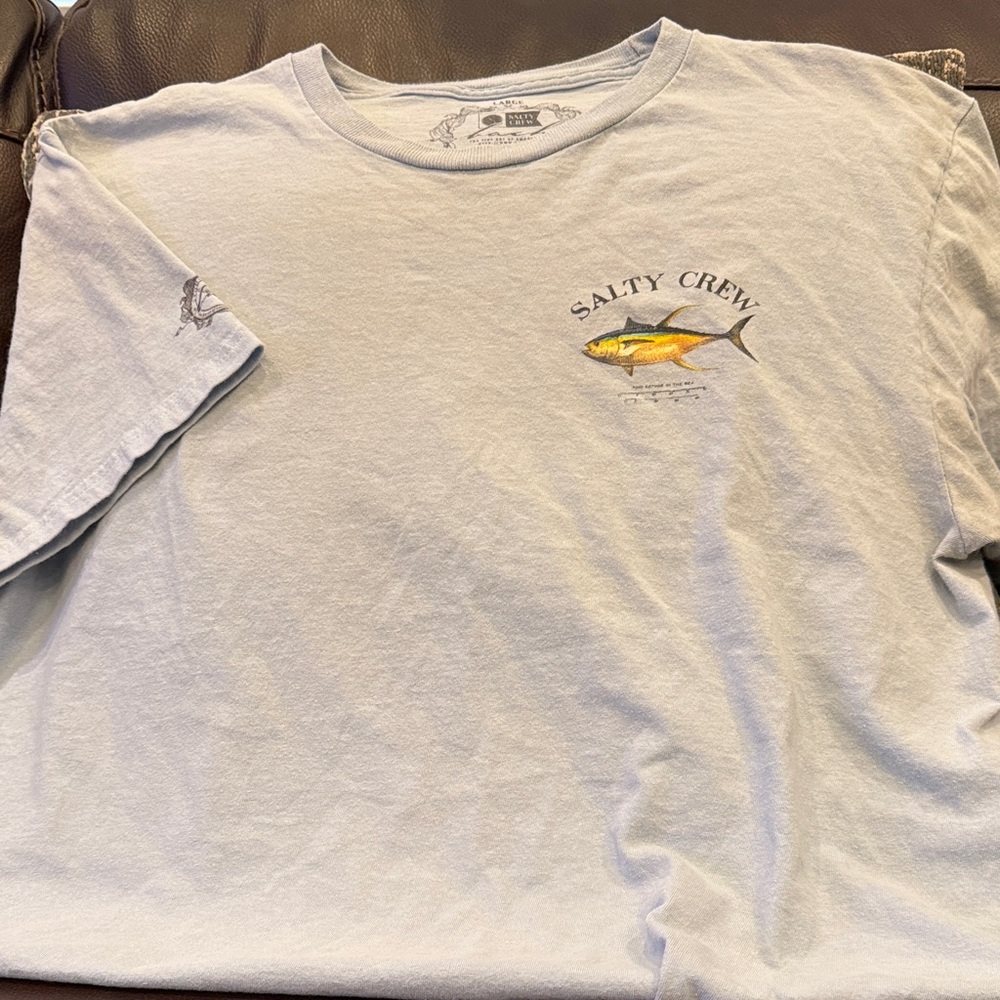 Salty Crew Pale Blue Fish Graphic Tee